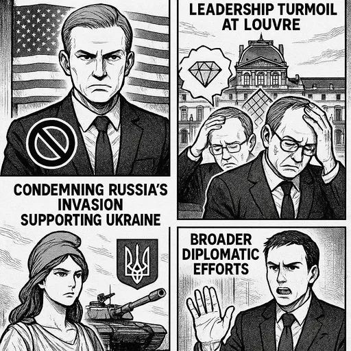 France Faces Diplomatic Strains, Cultural Leadership Changes, and Ukraine Conflict Involvement