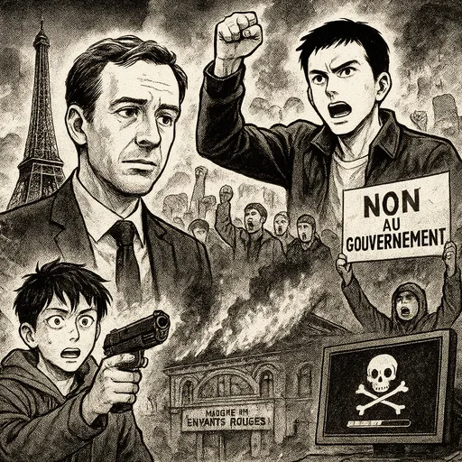 France Faces Political Shifts, School Violence, Cyberattacks, and Historic Market Fire